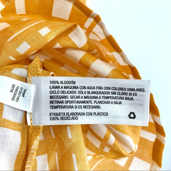 Universal Thread Women's Yellow Plaid Shoulder Tie Tank - Picture 7 of 7